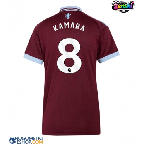 Ženski Nogometni dresi Aston Villa Boubacar Kamara #8 Domači 2026-27 Kratek Rokav